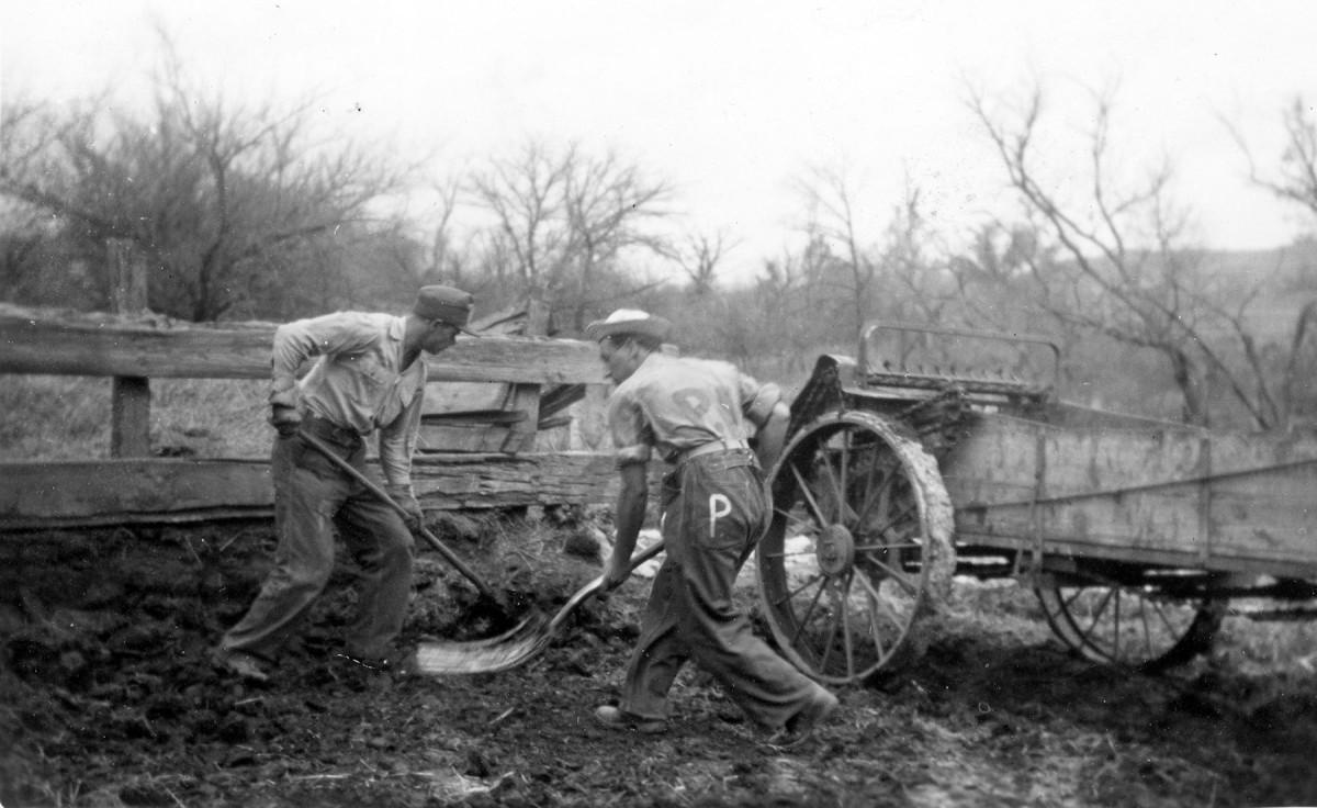Prisoners of War Work on a Wabaunsee County Farm