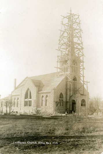 St. John Lutheran Church Under Construction - c.1907