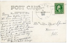 Dover postmark, October 4, 1912.