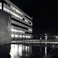 SAN DIEGO—GENERAL DYNAMICS–ASTRONAUTICS PLANT EXTERIOR AT NIGHT–2–1964